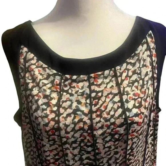 Perceptions Woman A Line sleeveless stretch dress with black trim size 2X - Picture 2 of 7